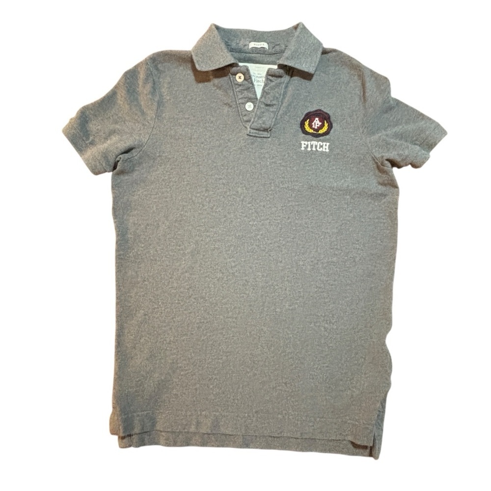 Vintage 90’s Abercrombie & Fitch Polo Shirt Large Military Muscle Fit  Moose Y2K